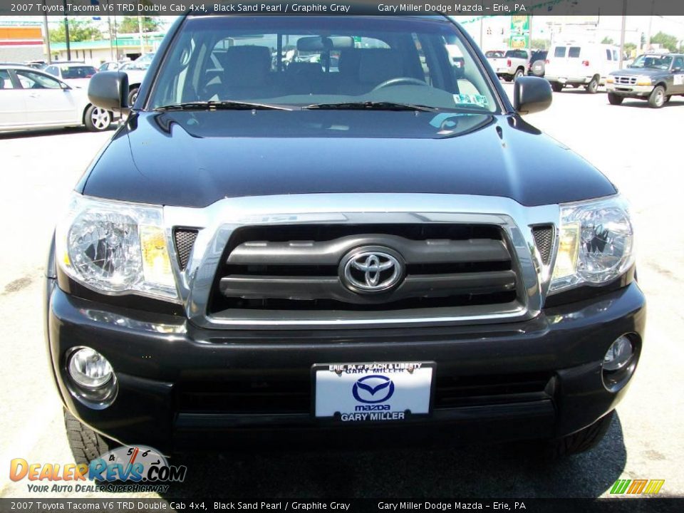2007 Toyota Tacoma V6 TRD Double Cab 4x4 Black Sand Pearl / Graphite Gray Photo #9