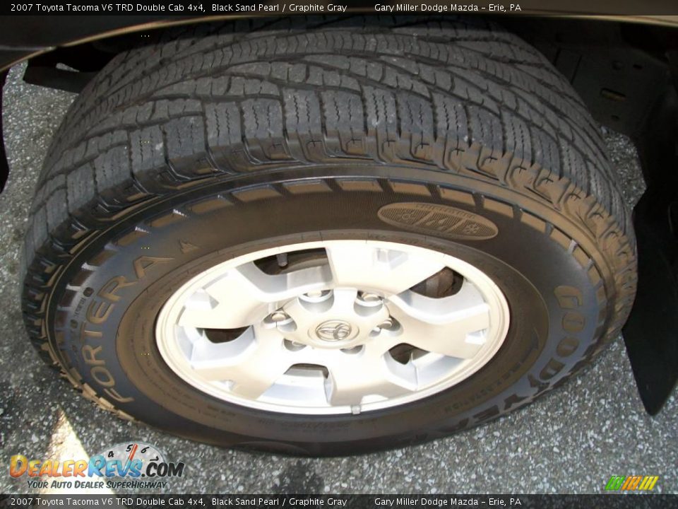 2007 Toyota Tacoma V6 TRD Double Cab 4x4 Black Sand Pearl / Graphite Gray Photo #10