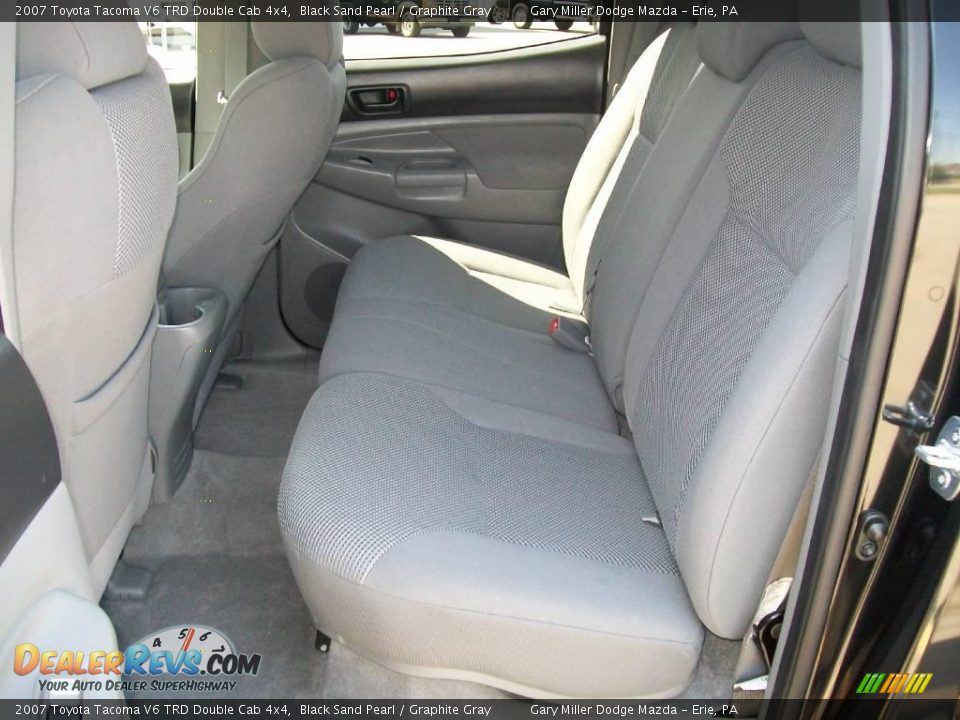2007 Toyota Tacoma V6 TRD Double Cab 4x4 Black Sand Pearl / Graphite Gray Photo #13