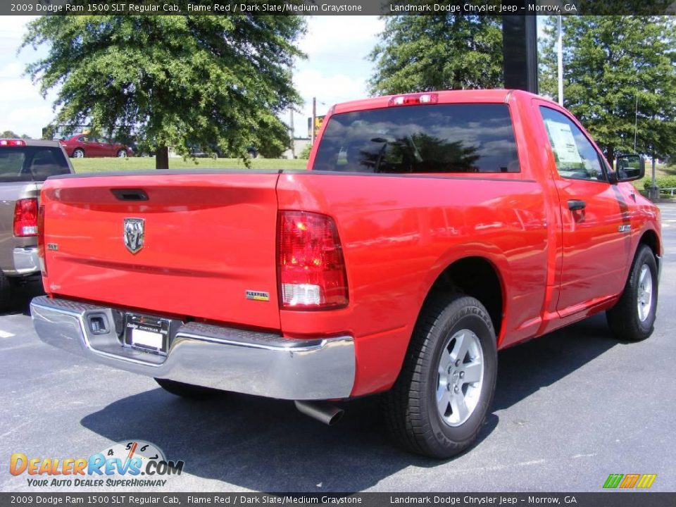 2009 Dodge Ram 1500 SLT Regular Cab Flame Red / Dark Slate/Medium Graystone Photo #2