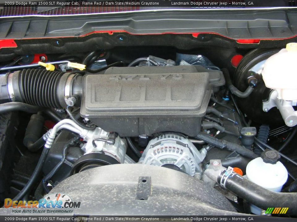 2009 Dodge Ram 1500 SLT Regular Cab Flame Red / Dark Slate/Medium Graystone Photo #10