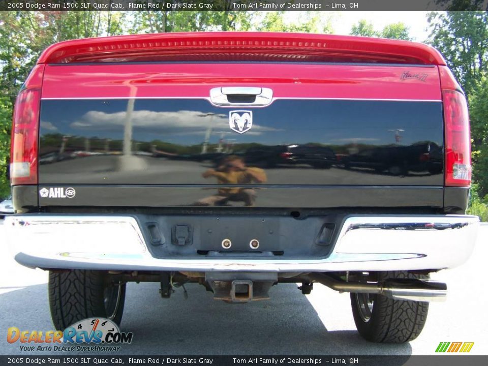 2005 Dodge Ram 1500 SLT Quad Cab Flame Red / Dark Slate Gray Photo #6