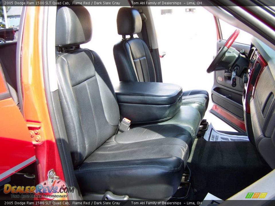 2005 Dodge Ram 1500 SLT Quad Cab Flame Red / Dark Slate Gray Photo #12