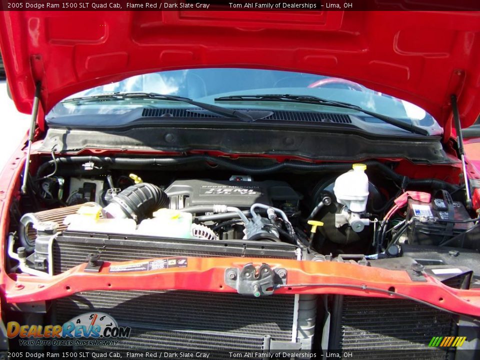 2005 Dodge Ram 1500 SLT Quad Cab Flame Red / Dark Slate Gray Photo #14