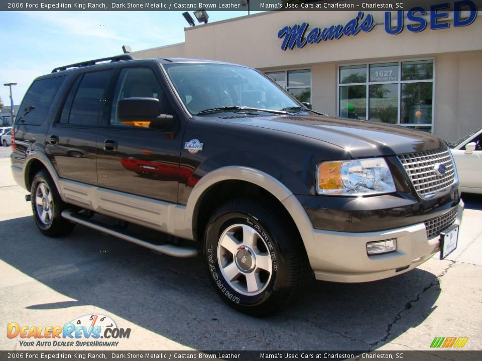 2006 Ford Expedition King Ranch Dark Stone Metallic / Castano Brown Leather Photo #2