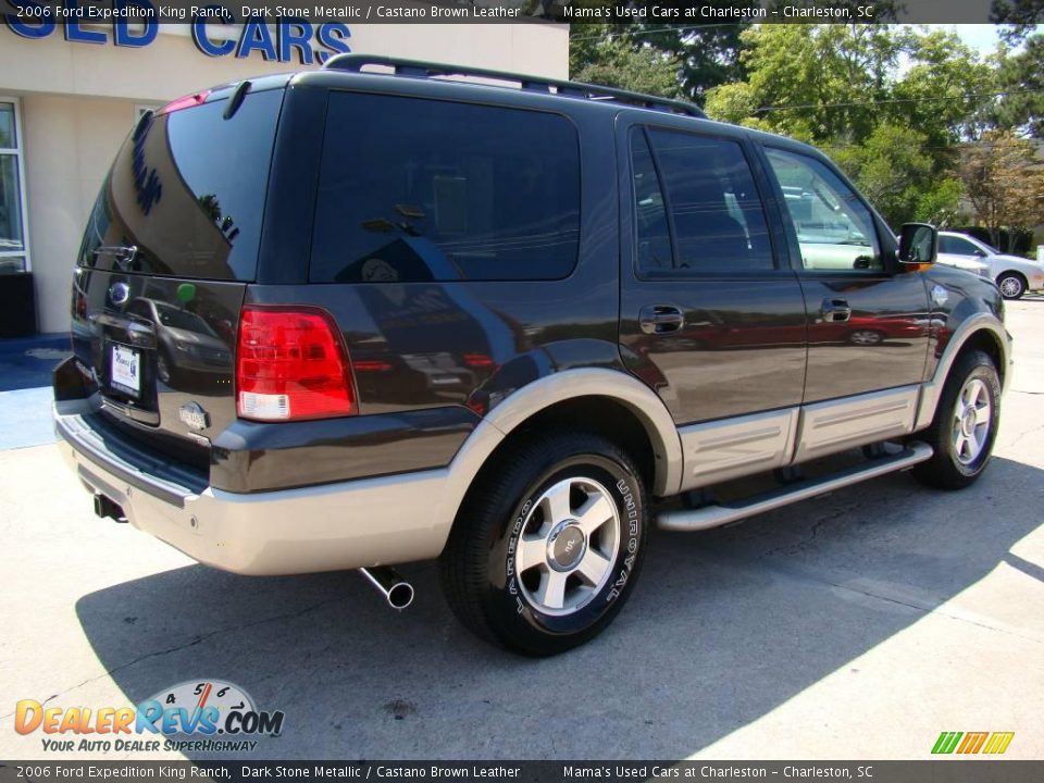 2006 Ford Expedition King Ranch Dark Stone Metallic / Castano Brown Leather Photo #8