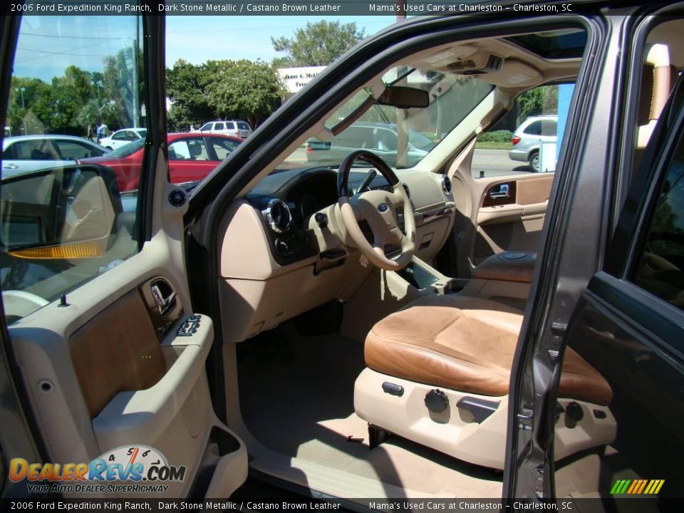 2006 Ford Expedition King Ranch Dark Stone Metallic / Castano Brown Leather Photo #9