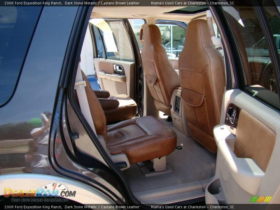 2006 Ford Expedition King Ranch Dark Stone Metallic / Castano Brown Leather Photo #13
