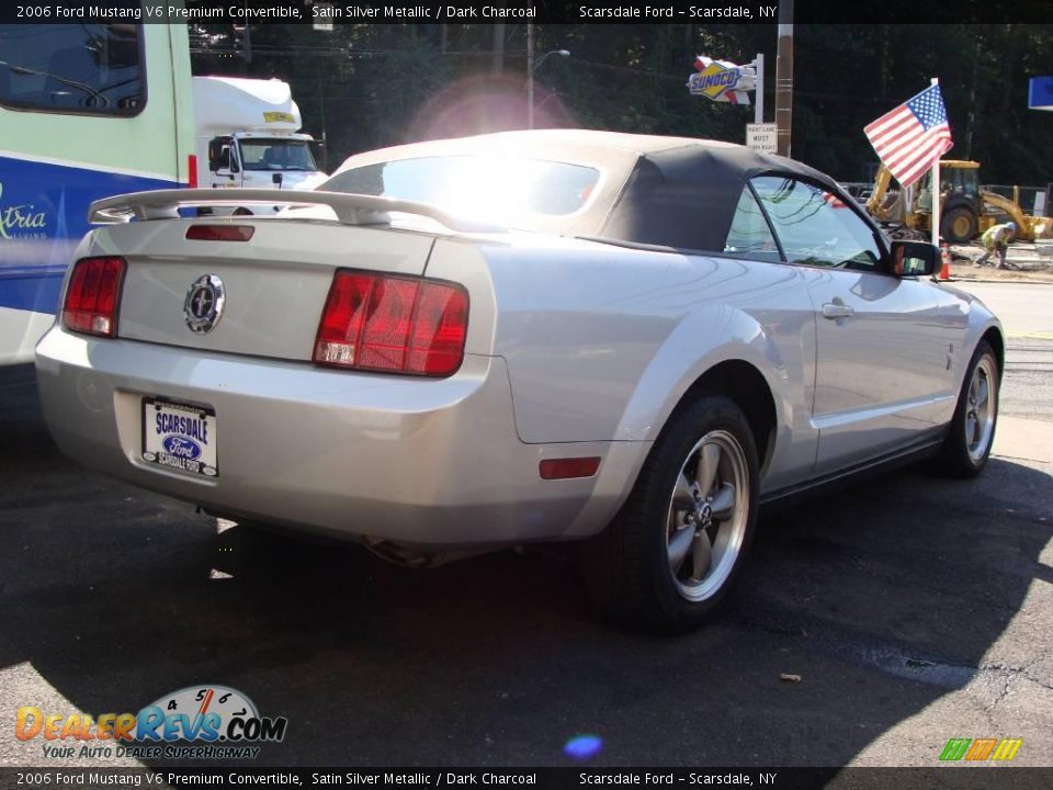 2006 Ford Mustang V6 Premium Convertible Satin Silver Metallic / Dark Charcoal Photo #5