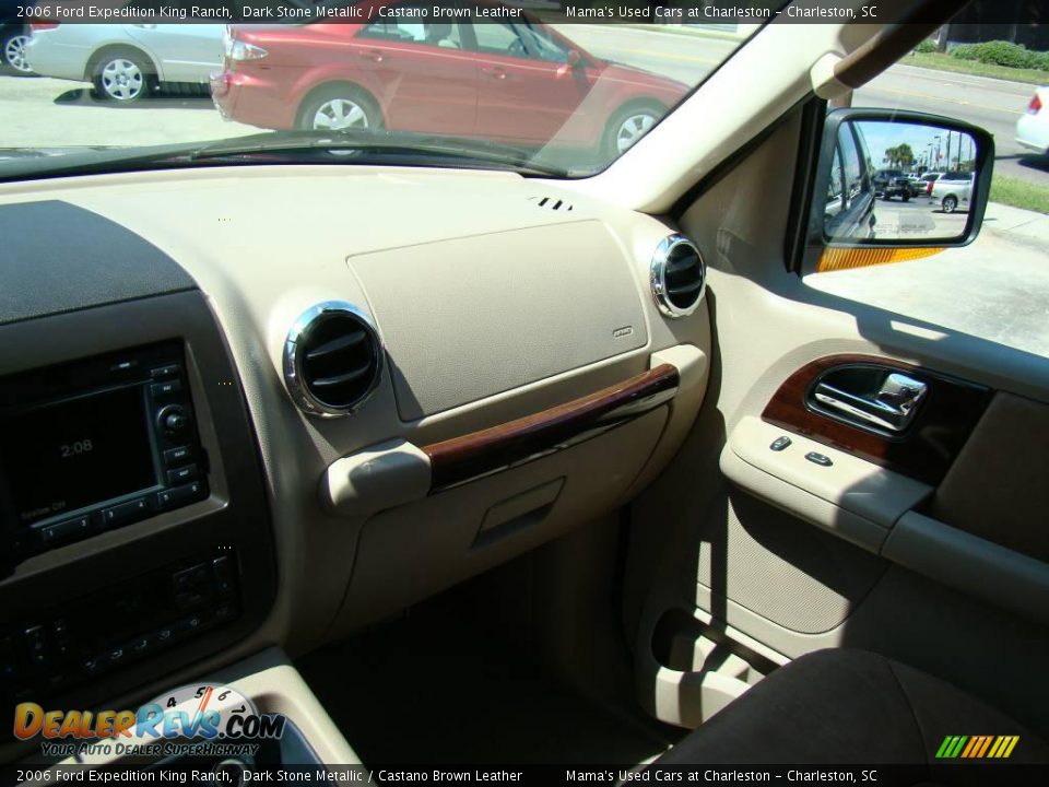 2006 Ford Expedition King Ranch Dark Stone Metallic / Castano Brown Leather Photo #17