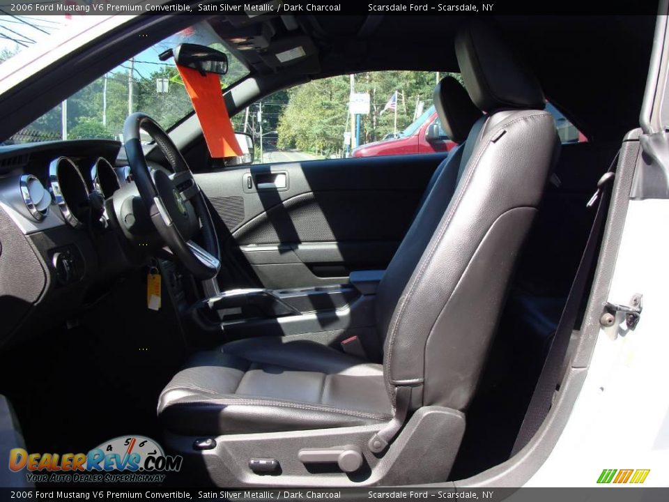 2006 Ford Mustang V6 Premium Convertible Satin Silver Metallic / Dark Charcoal Photo #11