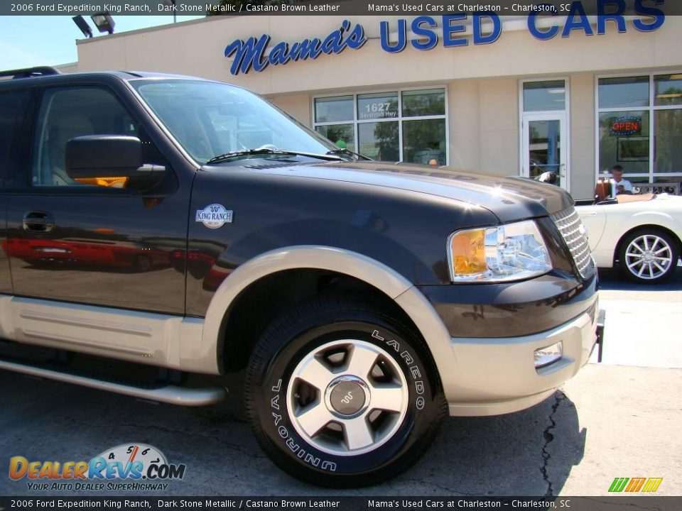 2006 Ford Expedition King Ranch Dark Stone Metallic / Castano Brown Leather Photo #25