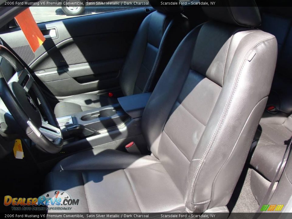2006 Ford Mustang V6 Premium Convertible Satin Silver Metallic / Dark Charcoal Photo #13