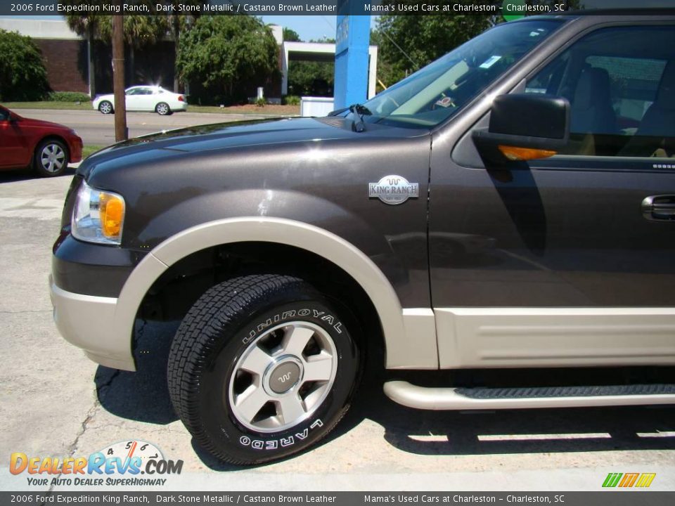 2006 Ford Expedition King Ranch Dark Stone Metallic / Castano Brown Leather Photo #26
