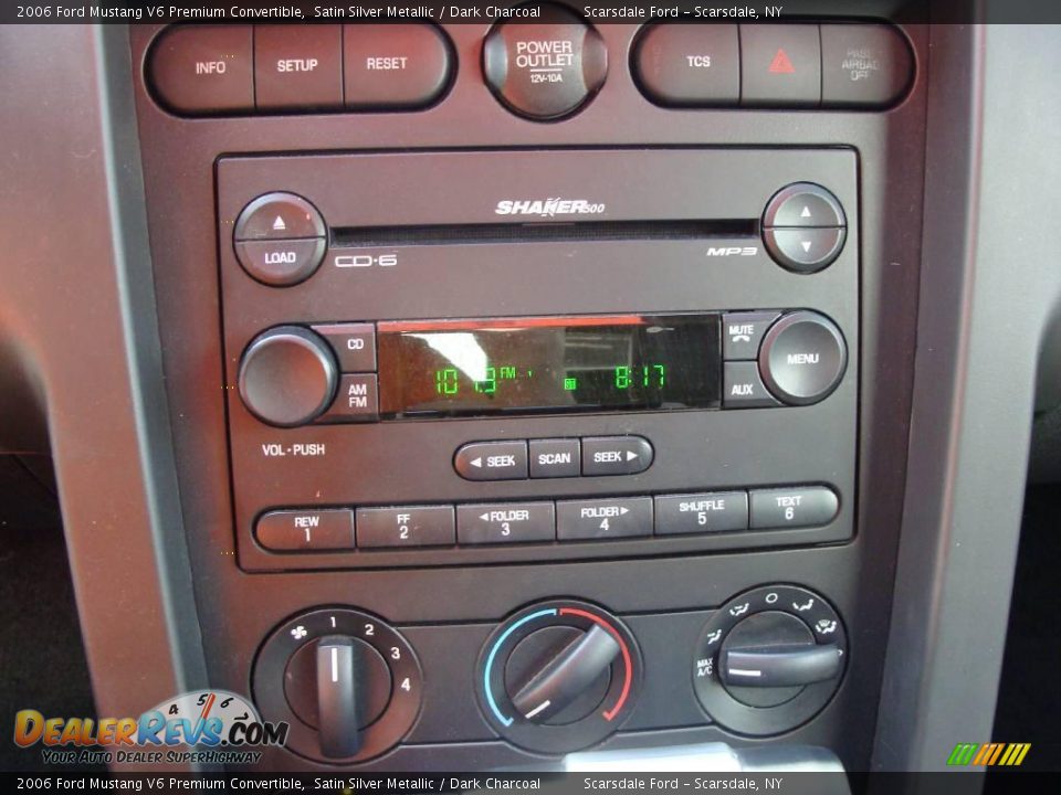 2006 Ford Mustang V6 Premium Convertible Satin Silver Metallic / Dark Charcoal Photo #18
