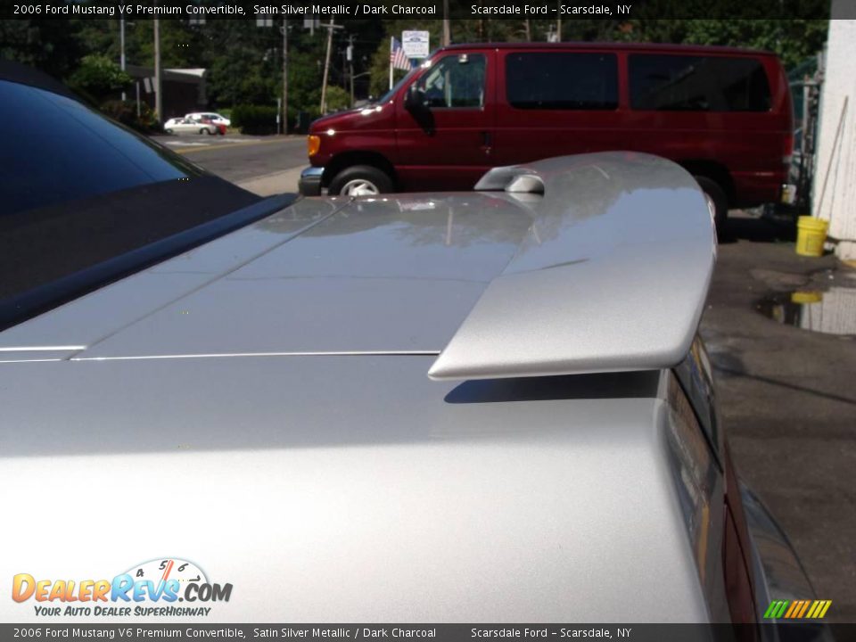 2006 Ford Mustang V6 Premium Convertible Satin Silver Metallic / Dark Charcoal Photo #21
