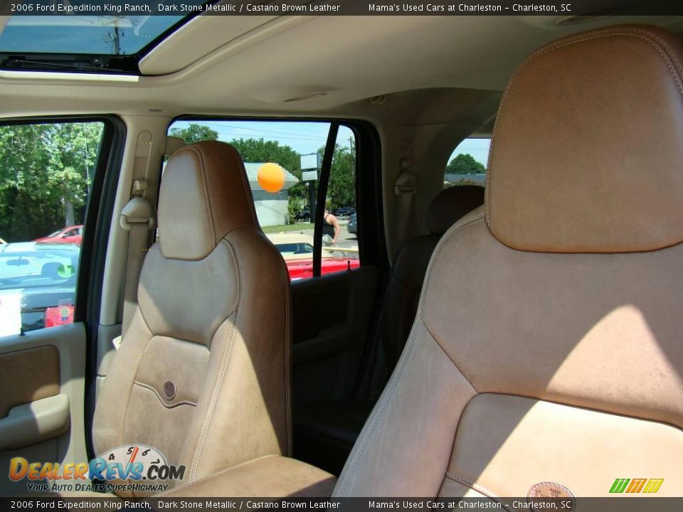 2006 Ford Expedition King Ranch Dark Stone Metallic / Castano Brown Leather Photo #33