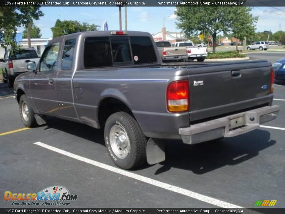 1997 Ford Ranger XLT Extended Cab Charcoal Grey Metallic / Medium Graphite Photo #3