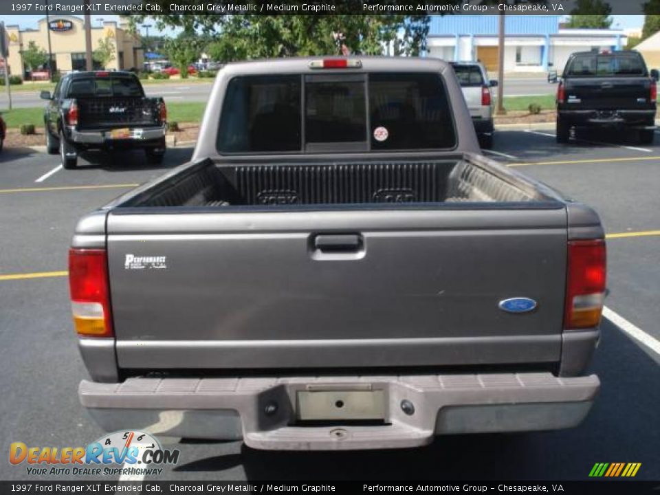 1997 Ford Ranger XLT Extended Cab Charcoal Grey Metallic / Medium Graphite Photo #4