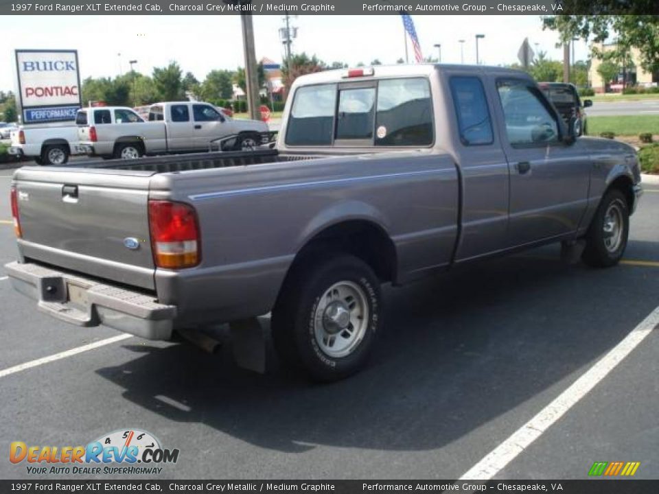 1997 Ford Ranger XLT Extended Cab Charcoal Grey Metallic / Medium Graphite Photo #6