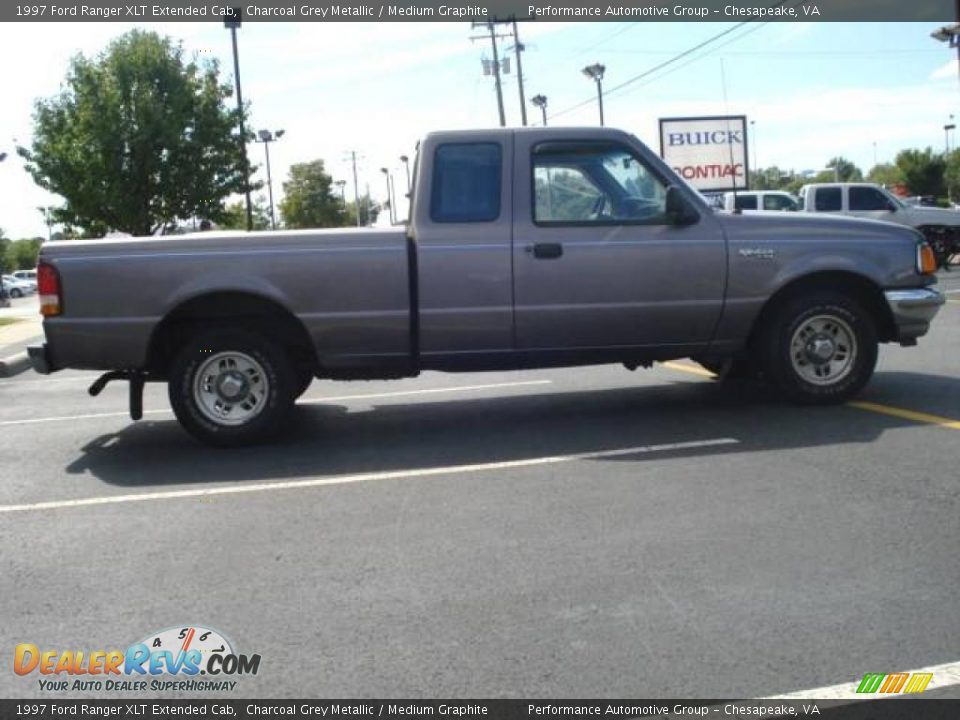 1997 Ford Ranger XLT Extended Cab Charcoal Grey Metallic / Medium Graphite Photo #7