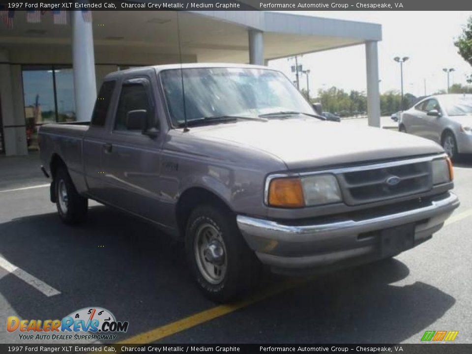 1997 Ford Ranger XLT Extended Cab Charcoal Grey Metallic / Medium Graphite Photo #8