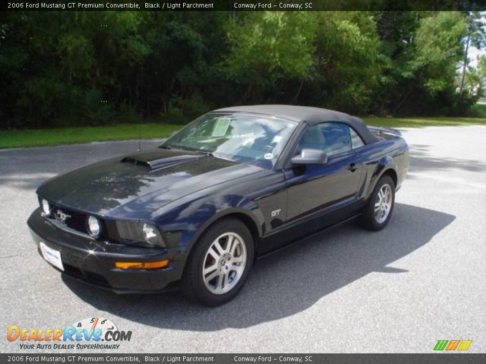 2006 Ford Mustang GT Premium Convertible Black / Light Parchment Photo #1