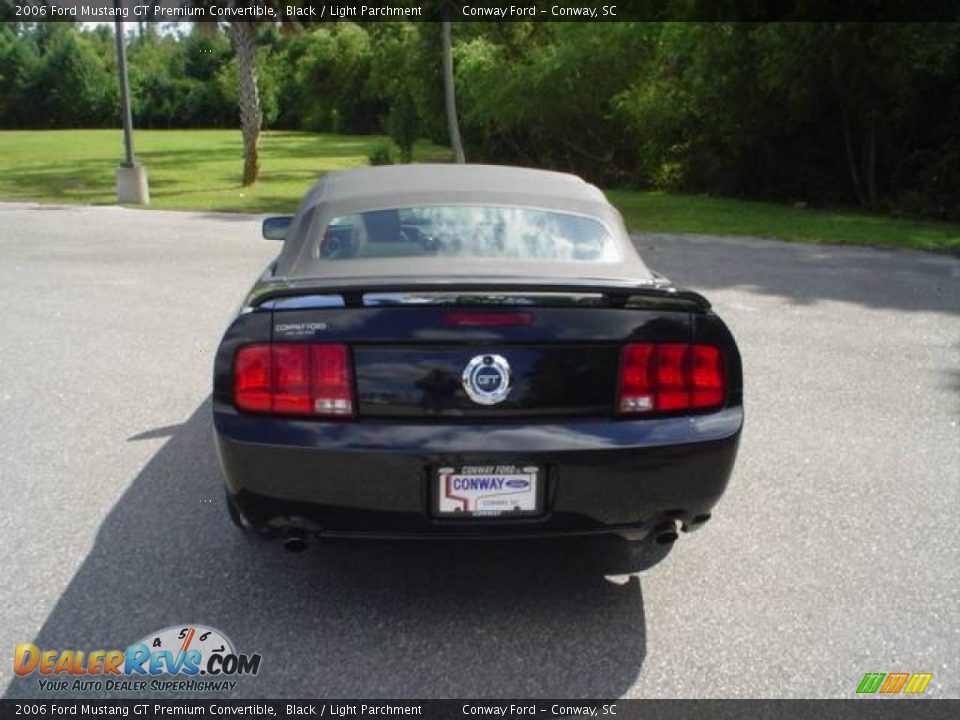 2006 Ford Mustang GT Premium Convertible Black / Light Parchment Photo #6