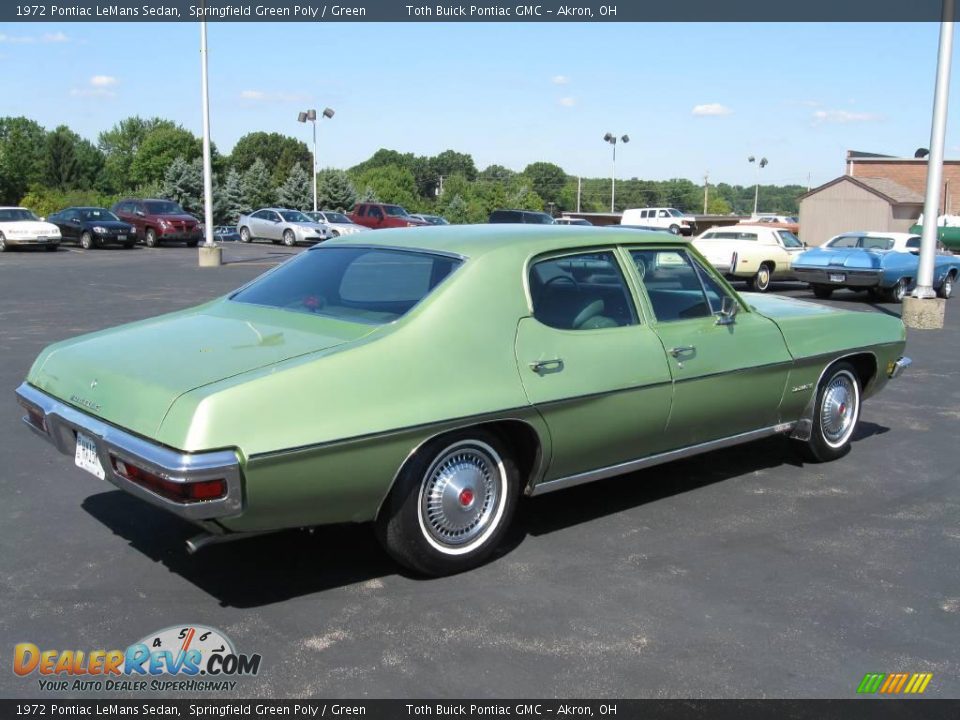 Springfield Green Poly 1972 Pontiac LeMans Sedan Photo #3