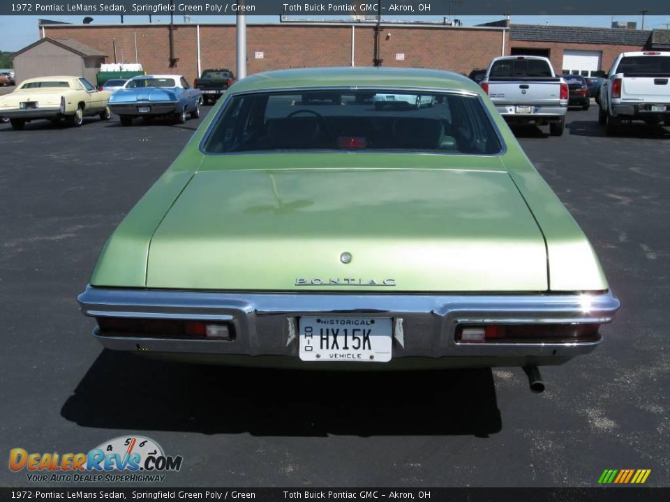 1972 Pontiac LeMans Sedan Springfield Green Poly / Green Photo #4
