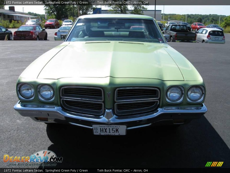Springfield Green Poly 1972 Pontiac LeMans Sedan Photo #8