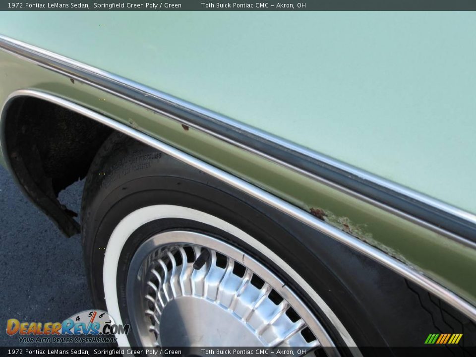 1972 Pontiac LeMans Sedan Springfield Green Poly / Green Photo #11