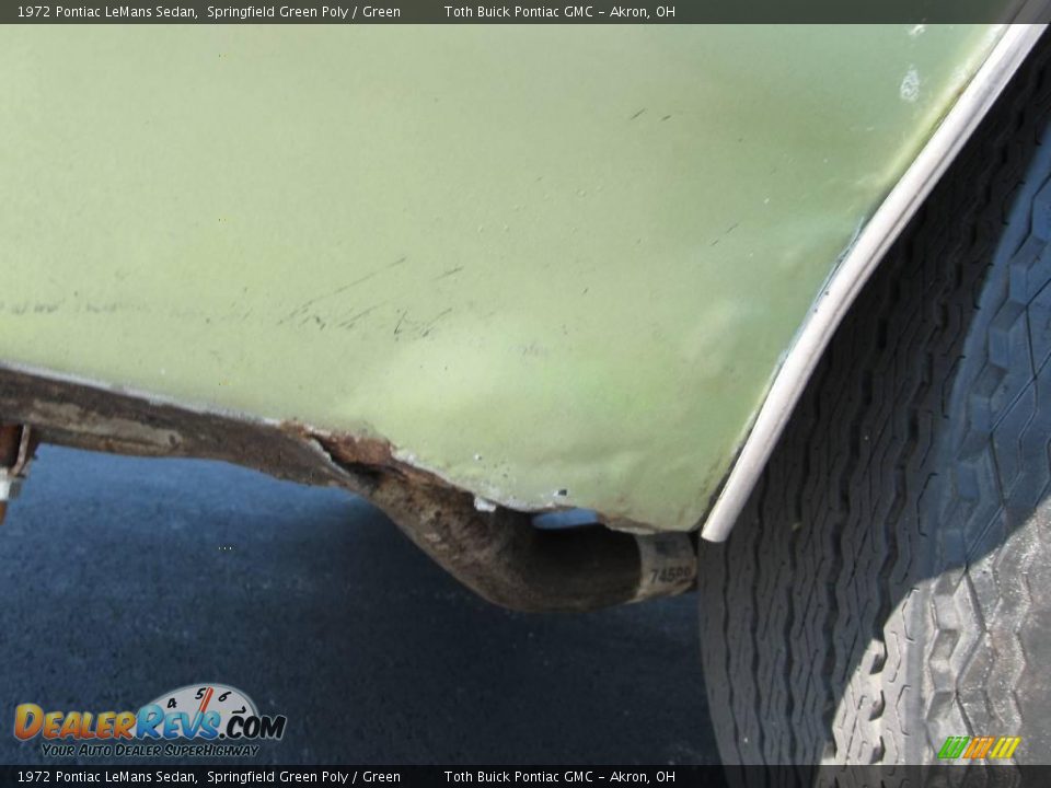 1972 Pontiac LeMans Sedan Springfield Green Poly / Green Photo #14