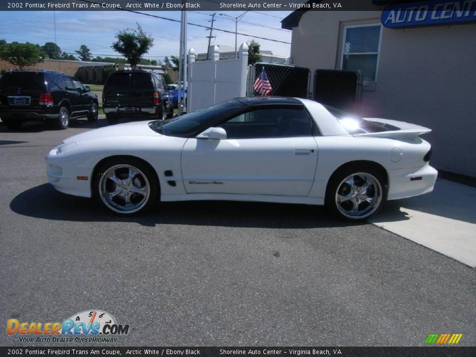2002 Pontiac Firebird Trans Am Coupe Arctic White / Ebony Black Photo #3