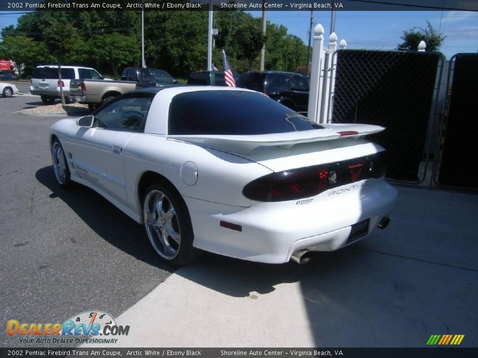 2002 Pontiac Firebird Trans Am Coupe Arctic White / Ebony Black Photo #4