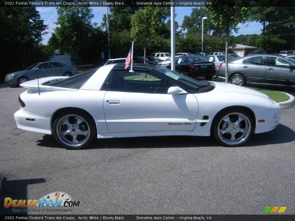 2002 Pontiac Firebird Trans Am Coupe Arctic White / Ebony Black Photo #7