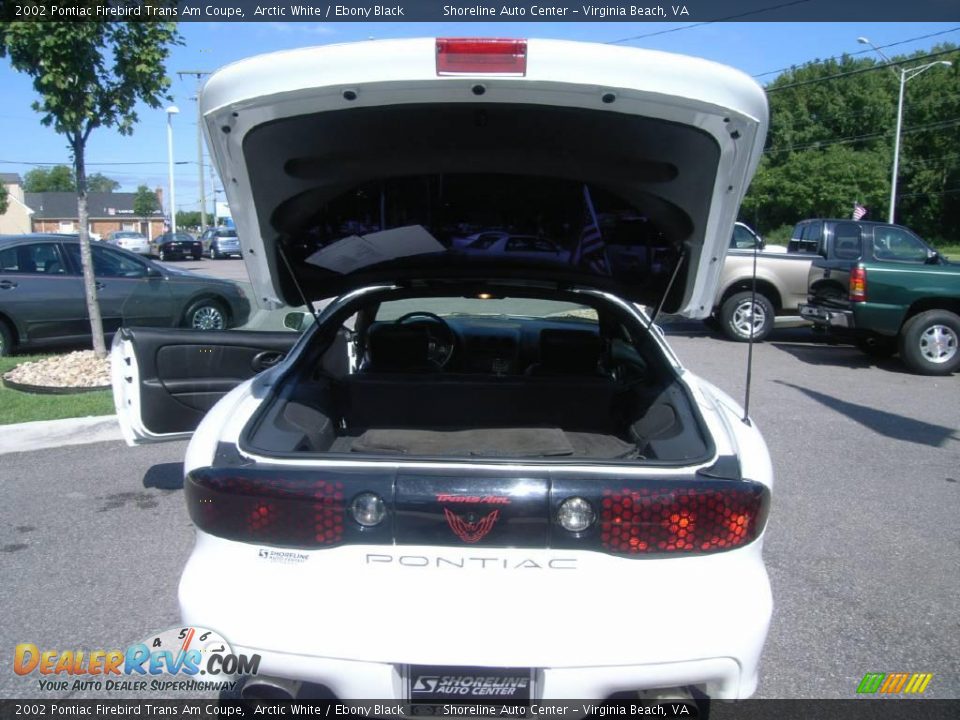 2002 Pontiac Firebird Trans Am Coupe Arctic White / Ebony Black Photo #10