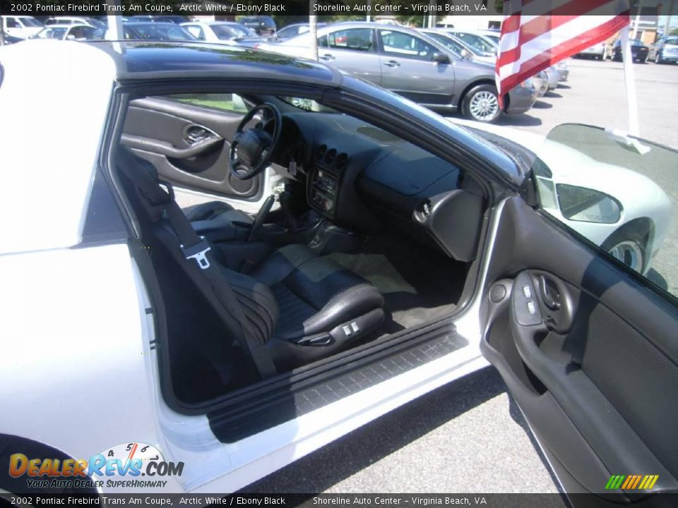 2002 Pontiac Firebird Trans Am Coupe Arctic White / Ebony Black Photo #12
