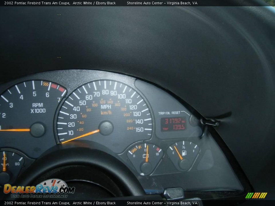2002 Pontiac Firebird Trans Am Coupe Arctic White / Ebony Black Photo #20