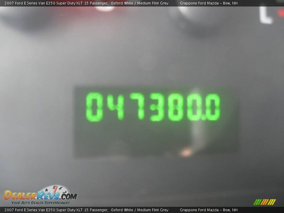 2007 Ford E Series Van E350 Super Duty XLT 15 Passenger Oxford White / Medium Flint Grey Photo #9