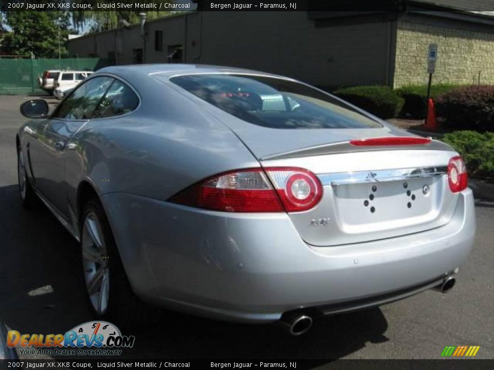 2007 Jaguar XK XK8 Coupe Liquid Silver Metallic / Charcoal Photo #4