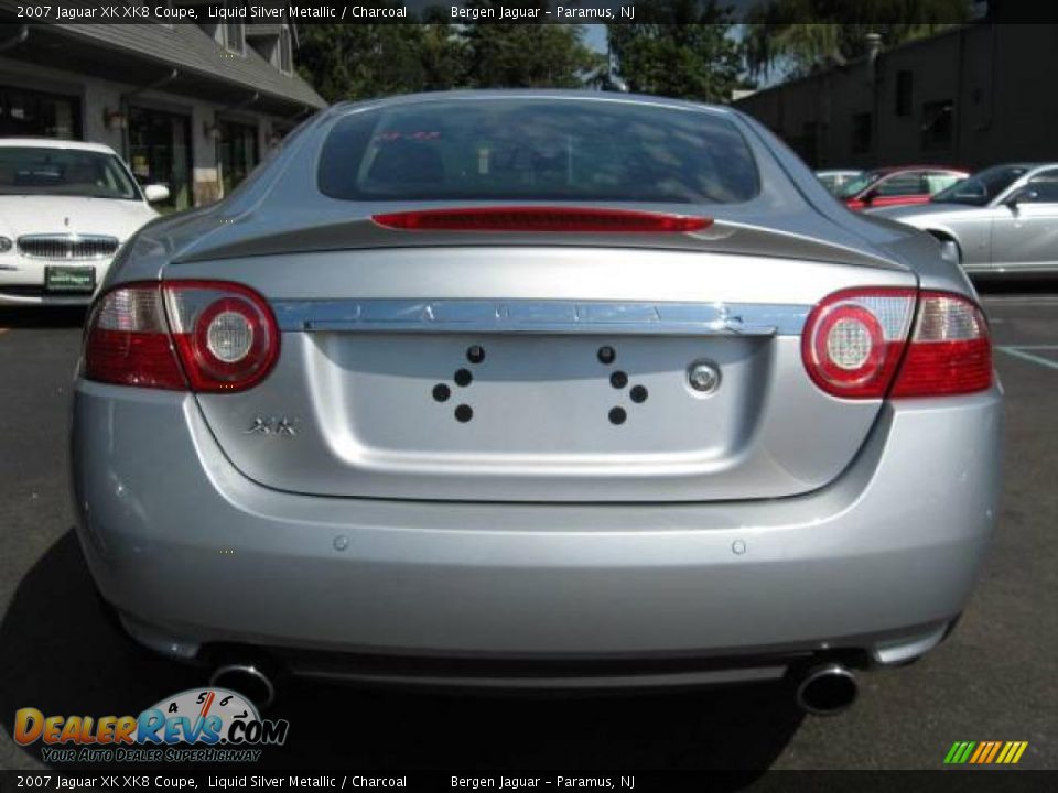 2007 Jaguar XK XK8 Coupe Liquid Silver Metallic / Charcoal Photo #5