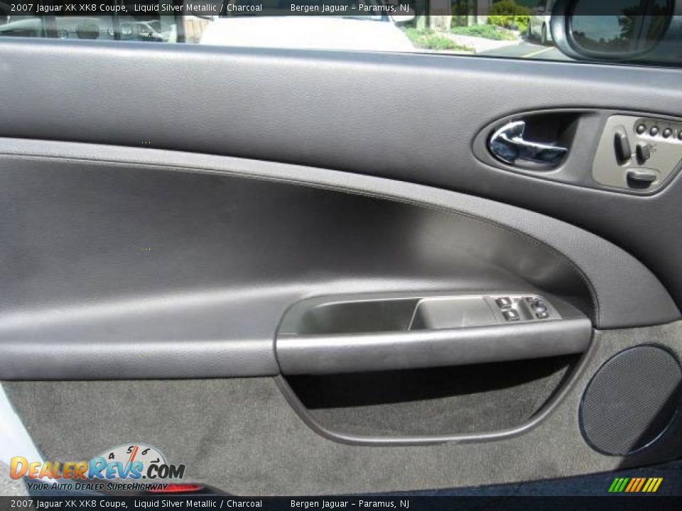 2007 Jaguar XK XK8 Coupe Liquid Silver Metallic / Charcoal Photo #6