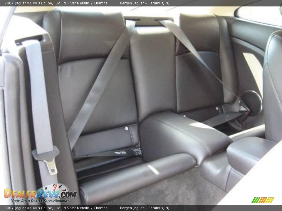 2007 Jaguar XK XK8 Coupe Liquid Silver Metallic / Charcoal Photo #12