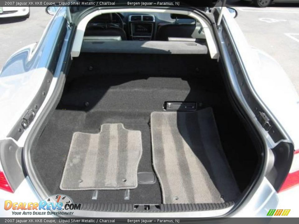 2007 Jaguar XK XK8 Coupe Liquid Silver Metallic / Charcoal Photo #13