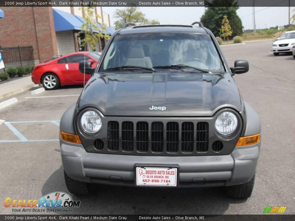 2006 Jeep Liberty Sport 4x4 Dark Khaki Pearl / Medium Slate Gray Photo #3