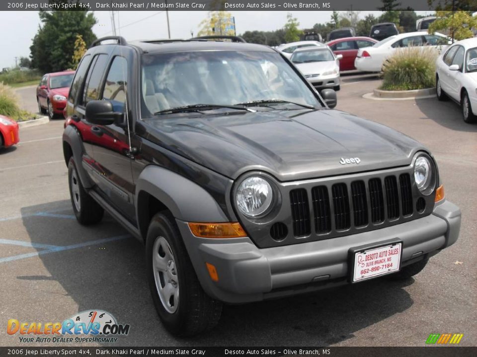 2006 Jeep Liberty Sport 4x4 Dark Khaki Pearl / Medium Slate Gray Photo #4