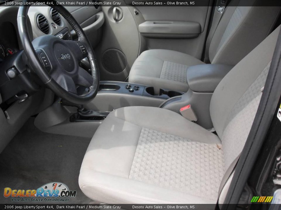 2006 Jeep Liberty Sport 4x4 Dark Khaki Pearl / Medium Slate Gray Photo #15