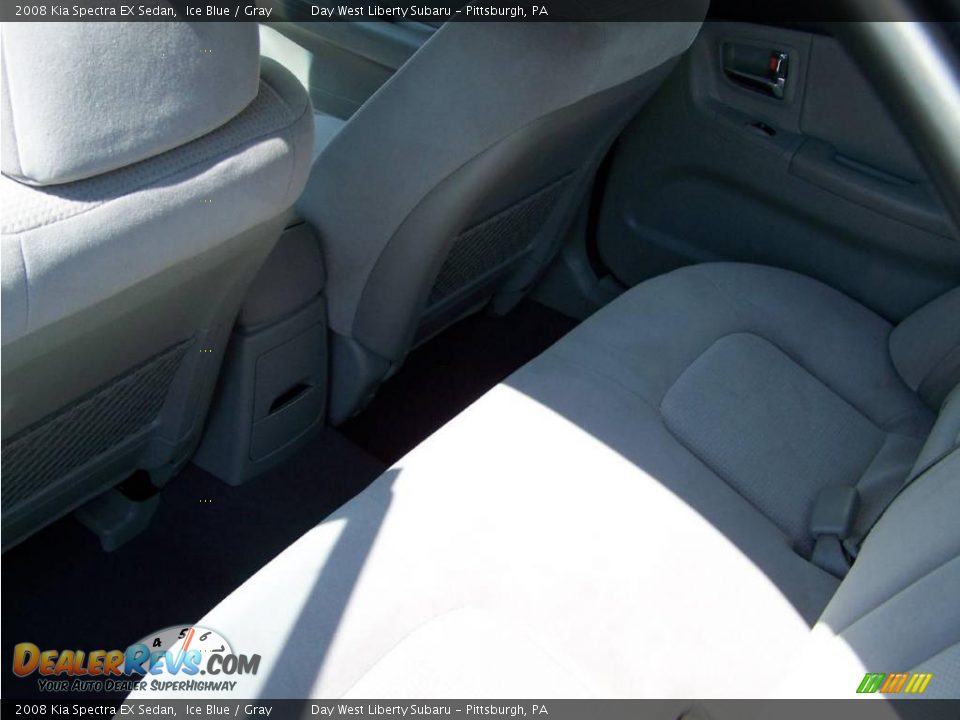 2008 Kia Spectra EX Sedan Ice Blue / Gray Photo #13