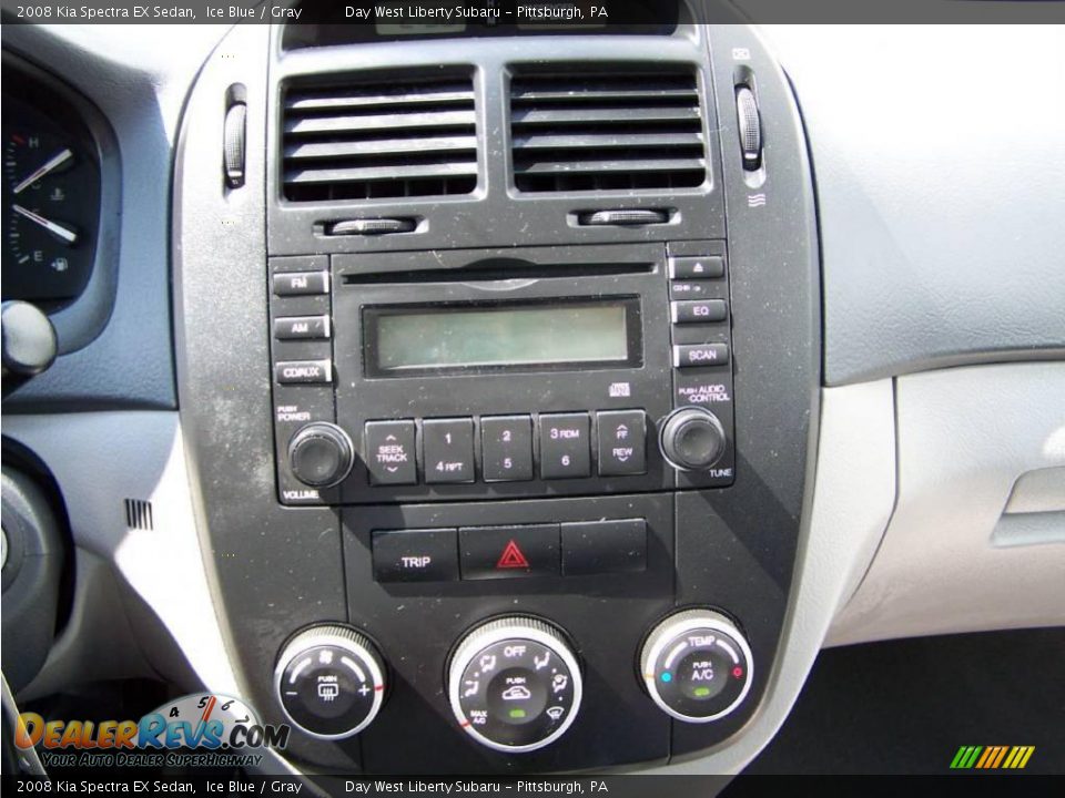 2008 Kia Spectra EX Sedan Ice Blue / Gray Photo #15